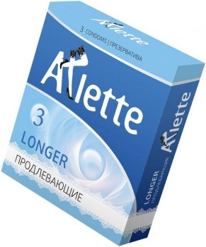 Презервативы Arlette Longer с продлевающим эффектом - 3 шт.