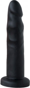 Черный анальный фаллоимитатор - 13 см.
