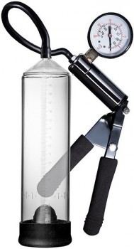 Прозрачная вакуумная помпа с клапаном PENIS ENLARGEMENT PUMP
