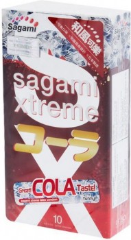 Ароматизированные презервативы Sagami Xtreme COLA - 10 шт.