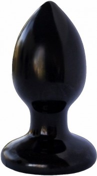 Черная анальная пробка MAGNUM 7 - 10 см.