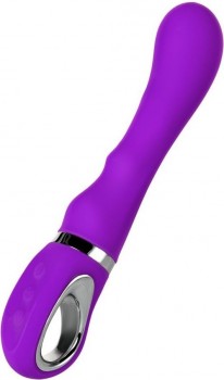 Фиолетовый вибратор PILO с wow-режимом - 20 см.