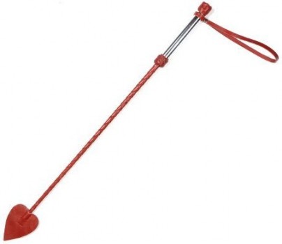 Красный стек с металлической рукоятью и наконечником-стрелой - 70 см.