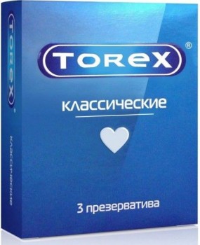 Гладкие презервативы Torex  Классические  - 3 шт.