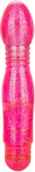 Розовый вибратор с блёстками Twinkle Teaser - 16 см.