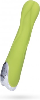Зелёный вибратор Dolce Mateo - 16,5 см.