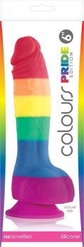 NSN-0408-06 / Фаллоимитатор на присоске Colours - Pride Edition - 6 Dildo - Rainbow