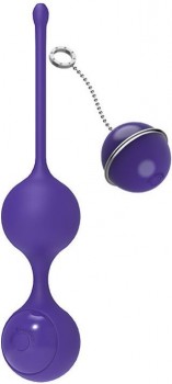 Фиолетовые виброшарики с пультом управления K-Balls