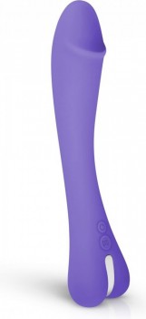 Фиолетовый вибратор для G-стимуляции Gili G-Spot Vibrator - 22 см.