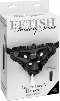 3472-23 PD / Страпон Harness с кружевами и вибропулей Fetish Fantasy Series Leather Lover's Harness