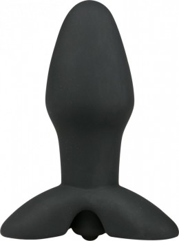 Анальная Пробка с Вибрацией Easytoys Vibrating Silicone Buttplug ET184BLK