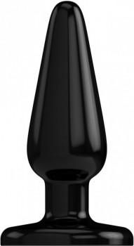 Черная коническая анальная пробка Basic 5 Inch - 12,7 см.