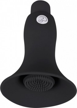 Черный вибростимулятор для сосков Easytoys Nipple Bell