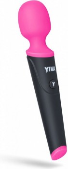 Розово-черный вибромассажер Yiva Power Massager