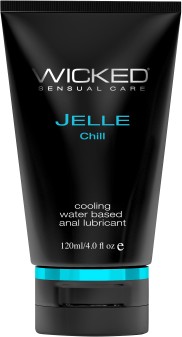 Анальный охлаждающий лубрикант Wicked Jelle Chille на водной основе, 120 мл
