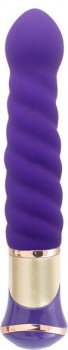 Фиолетовый вибратор-ротатор ECSTASY Deluxe Charismatic Vibe - 21 см.