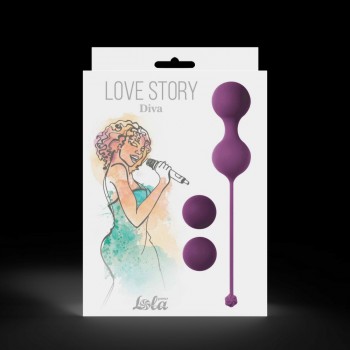 Набор вагинальных шариков Love Story Diva Lavender Sunset 3012-03lola