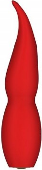 Красный клиторальный стимулятор FULLA - 13 см.