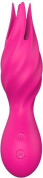 Розовый клиторальный стимулятор FLUTTERING TULIP - 14,5 см.