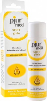 Силиконовый лубрикант с жожоба pjur MED Soft glide - 100 мл.