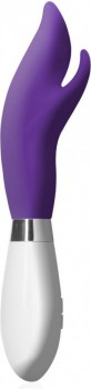 Фиолетовый вибратор-кролик Athos - 22 см.