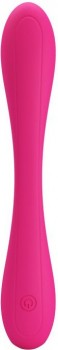 Розовый гнущийся водонепроницаемый вибратор Yedda - 17 см.