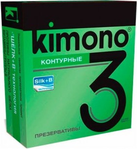 Презервативы KIMONO №3 контурные