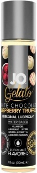 Лубрикант с ароматом трюфелей из белого шоколада и малины JO GELATO WHITE CHOCOLATE RASPBERRY TRUFFLE - 30 мл.
