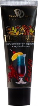 Интимный гель-смазка JUICY FRUIT с ароматом энергетика - 30 мл.