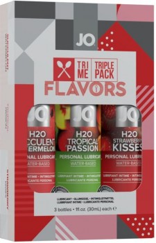 Подарочный набор ароматизированных лубрикантов Tri-Me Triple Pack Flavors