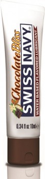 Лубрикант с ароматом шоколада Swiss Navy Chocolate Bliss Lube - 10 мл.