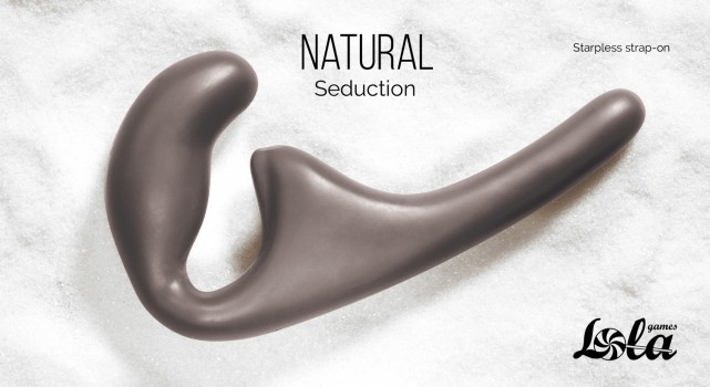 Безремневой анальный страпон Natural Seduction Black 5010-02lola