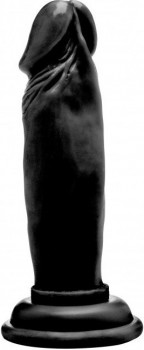 Чёрный фаллоимитатор Realistic Cock 6  - 15 см.