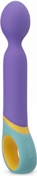 Фиолетовый вибромассажер Base Wand Vibrator - 24 см.
