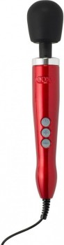 Красный вибратор Doxy Die Cast Wand Massager - 34 см.