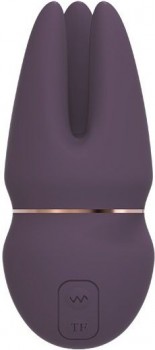 Фиолетовый клиторальный стимулятор SAGA