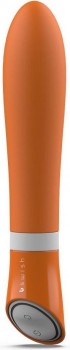 Оранжевый вибратор Bgood Deluxe - 18 см.