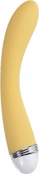 Желтый вибратор Calla - 22 см.