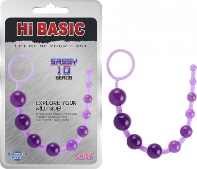 Анальная цепочка SASSY Anal Beads-Purple CN-331223171