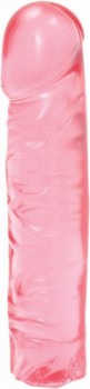 Фаллоимитатор Doc Johnson Crystal Jellies Classic 20 см, розовый