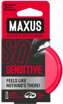 Ультратонкие презервативы MAXUS AIR Sensitive №3, 3 шт.