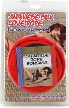 Веревка для связывания TLC Japanese Silk Love Rope 5 м – красная