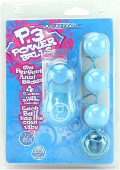 Шарики с вибрацией P3 Power Balls – голубой