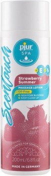 Массажный лосьон с ароматом клубники pjur SPA Scentouch Strawberry Massage Lotion - 200 мл.