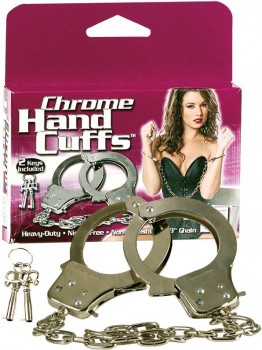 Наручники металлические Chrome Hand Cuffs хромированные