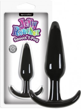 Анальная пробка Jelly Rancher T-Plug Smooth гладкая – черный