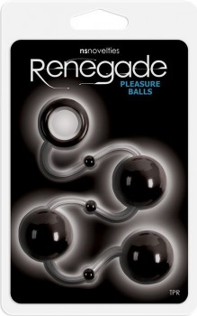 Анальные шарики Renegade Pleasure Balls – черный