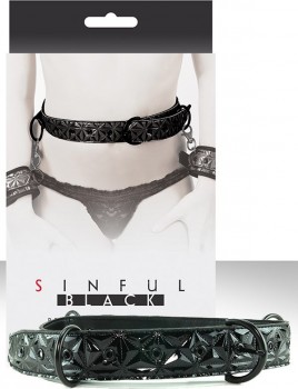 Ремень на пояс Sinful Restraint Belt – черный, L/XL