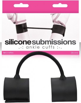 Наножники силиконовые Silicone Submissions Ankle Cuffs – черные