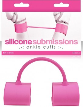 Наножники силиконовые Silicone Submissions Ankle Cuffs – розовые